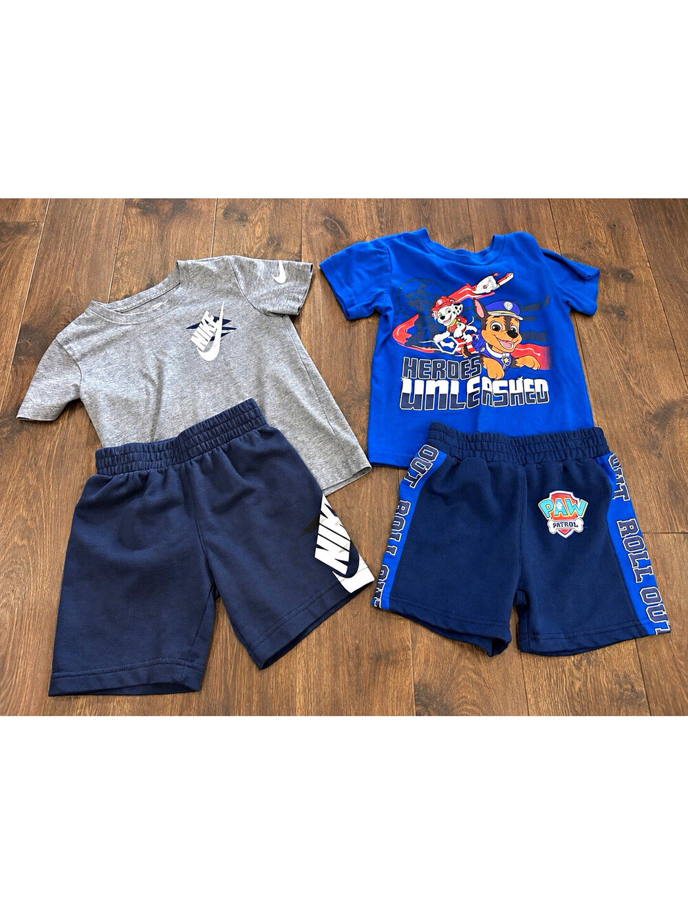 Nike Boys Blue/Gray & Paw Patrol Outfit 4-Piece Set Size 4T